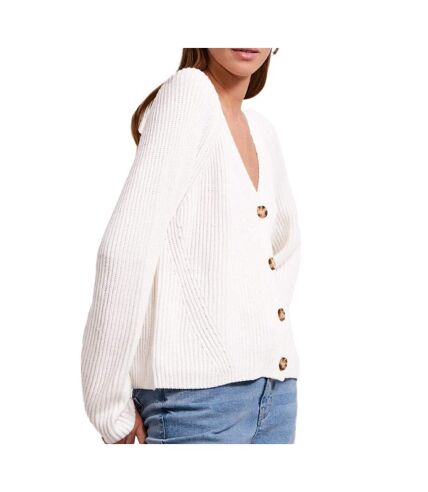 Cardigan Écru Femme Pieces Pcosilla - L