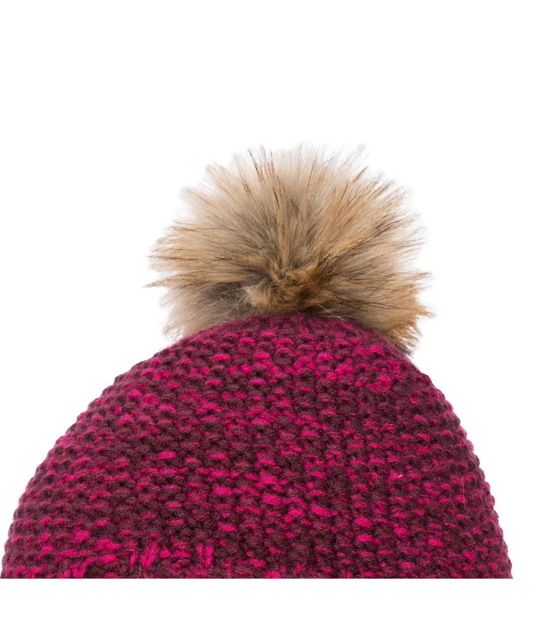 Bonnet à pompon kellisa femme pourpre Trespass-3