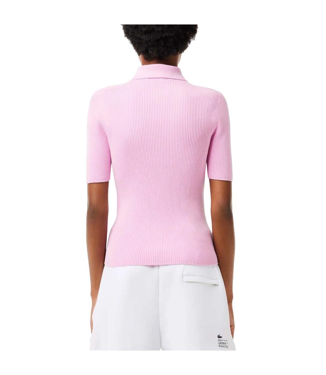 Polo femme rose Lacoste-2