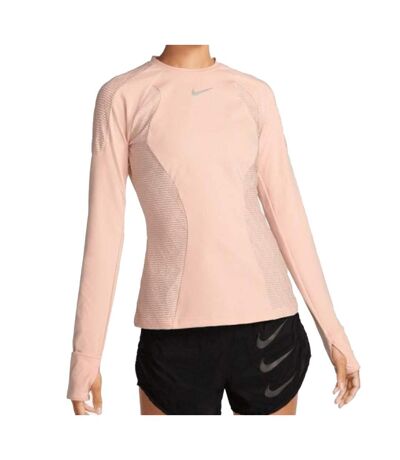 T-shirt Manches Longues Rose Femme Nike Dfadv - L