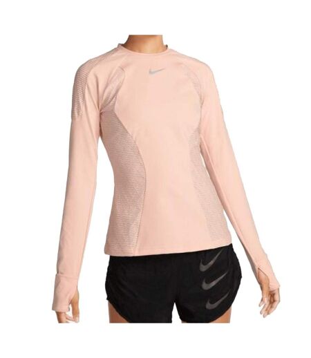 T-shirt Manches Longues Rose Femme Nike Dfadv - L