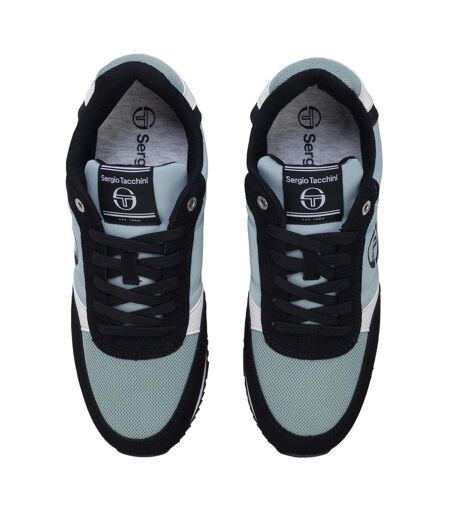 Mens Bergamo Trainers Ice Green White Black Sergio Tacchini