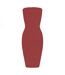 Robe Moulante Femme Rouge Pastel Honeyz-2