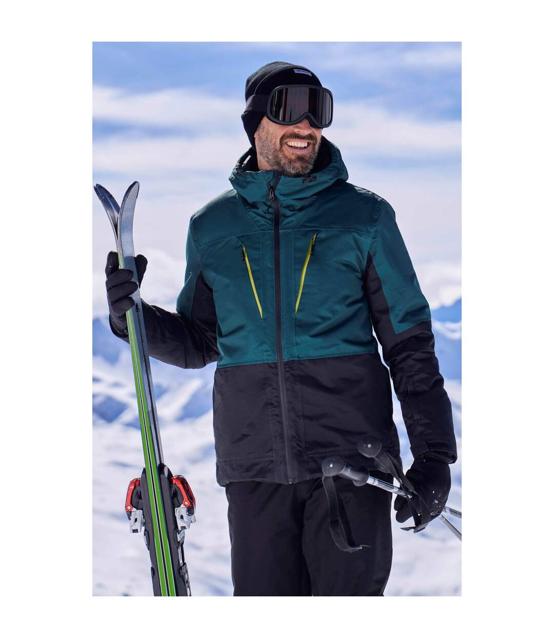 Blouson de ski interstellar homme bleu sarcelle foncé Mountain Warehouse Mountain Warehouse