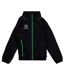 Childrens/kids Performance Training Jacket Black Warrior-1