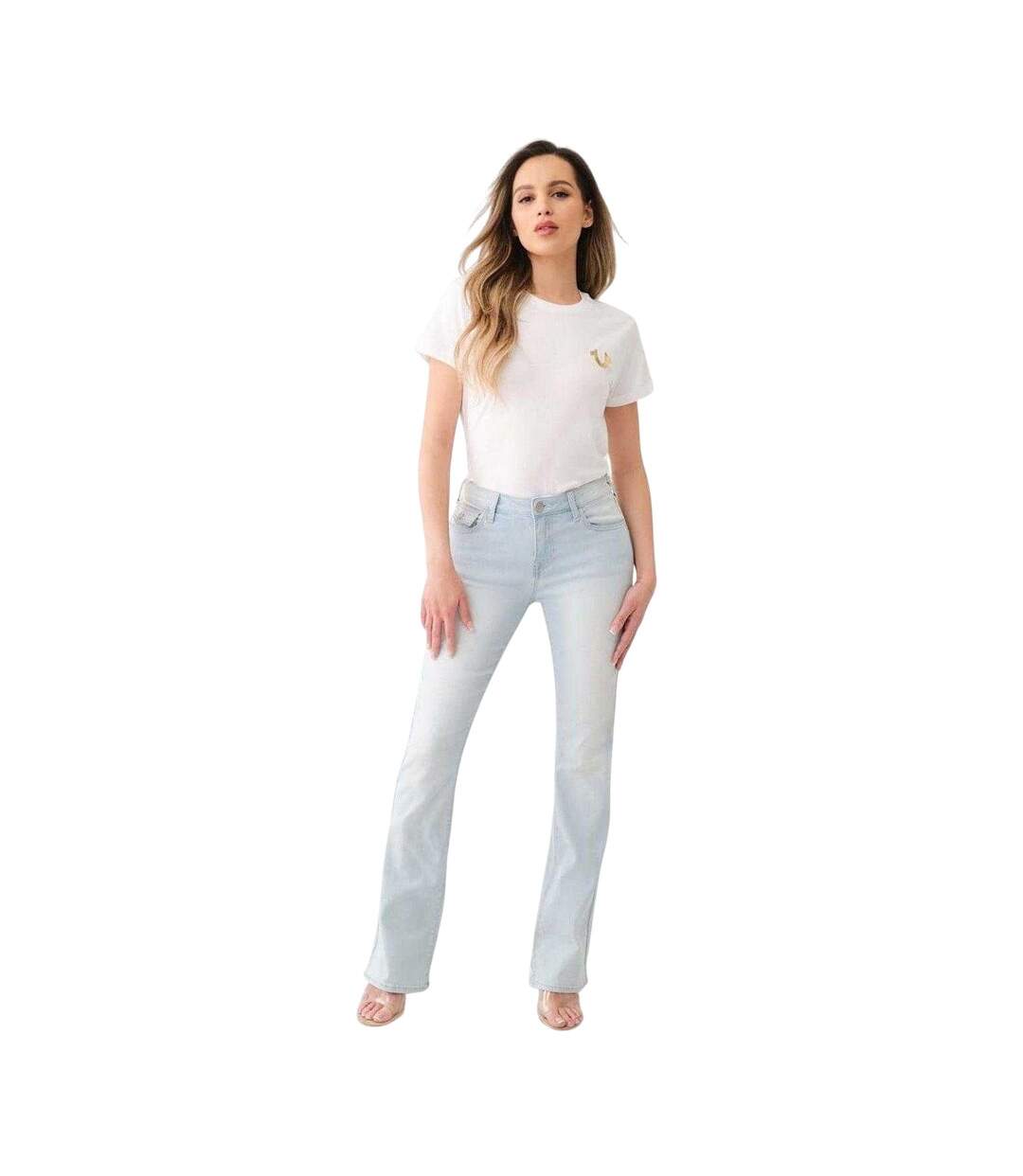 Womens/ladies Denim Bootcut Jeans Blue True Religion-4