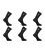 Lot de 6 paires de tennis homme uni logo noir 120 aiguilles Spugna Pierre Cardin-1