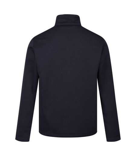 Regatta Mens Edley Diagonal Fleece Full Zip Fleece Jacket (Navy) - UTRG9490