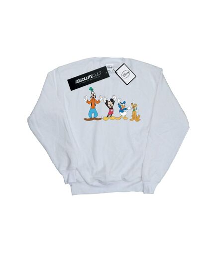 Disney Sweatshirt Femme/Femme Mickey Mouse Friends (Blanc) - UTBI27674