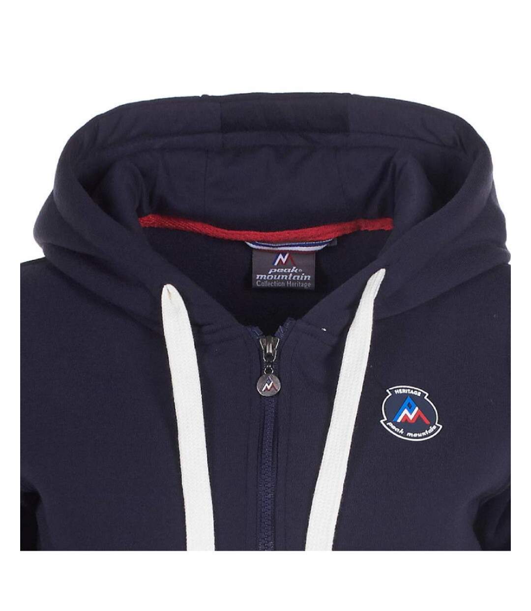 Sweat molleton zippé à capuche femme APILOT-3