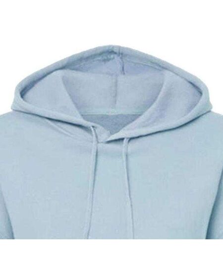 Sweat À Capuche Avec Cordons Motif/style Court Femme Bleu Miso