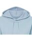 Sweat À Capuche Avec Cordons Motif/style Court Femme Bleu Miso-3