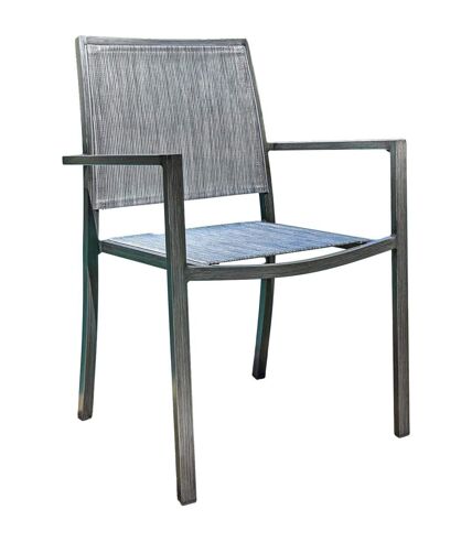 Fauteuil empilable en aluminium Santorin