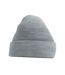 Bonnet Motif/style Uni Original Adulte Cendre Beechfield-1