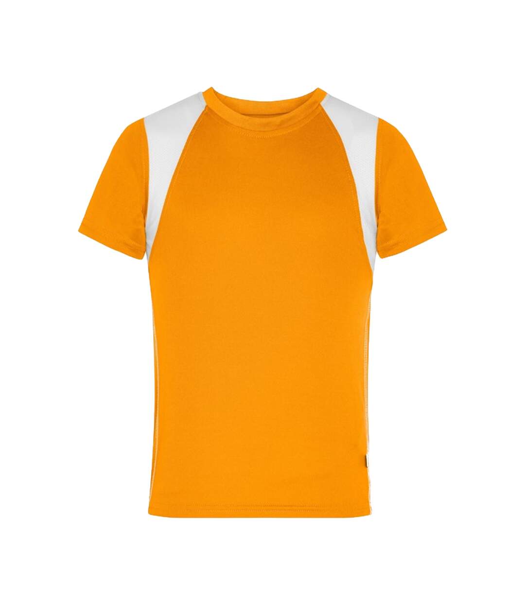 T-shirt Course À Pied Homme Orange Blanc James And Nicholson-1