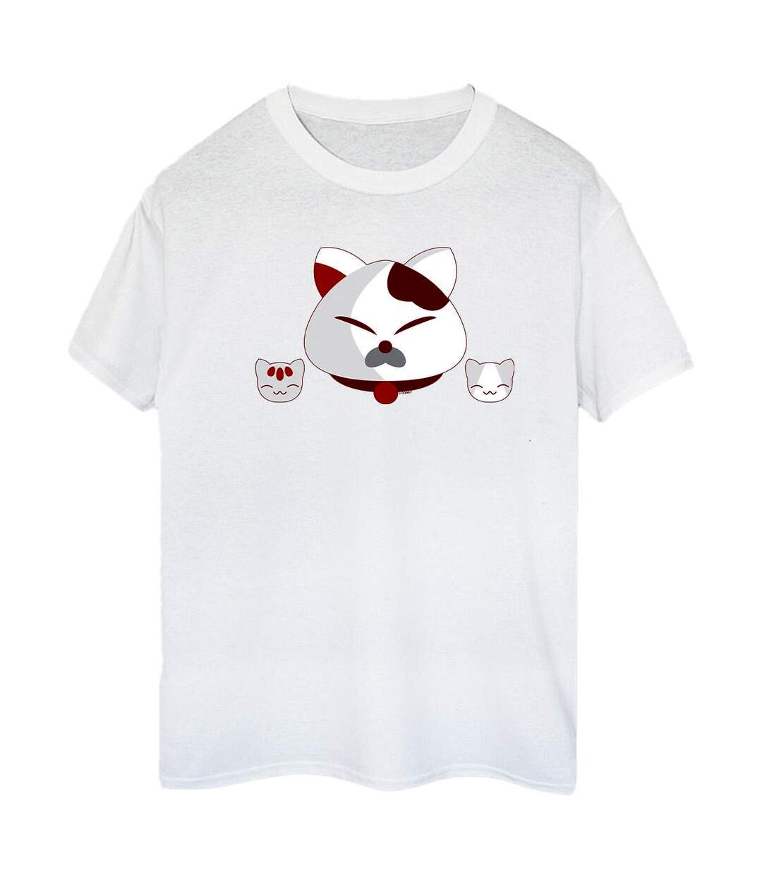 Disney - T-shirt BIG HERO BAYMAX KITTEN HEADS - Femme (Blanc) - UTBI15718-1