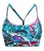 Womens/ladies Abstract Sports Bra Blue Purple Reebok-2