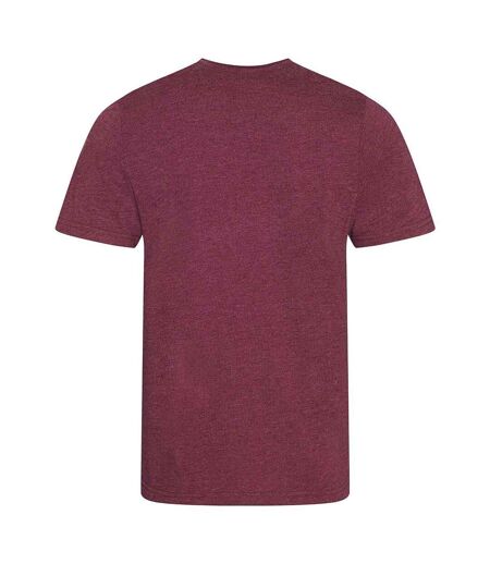 Tee-shirt tri blend hommes bordeaux chiné AWDis