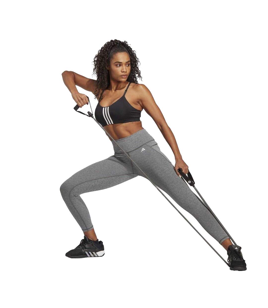 Legging 7/8 Femme Gris Adidas-4