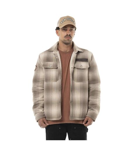 Sur Chemise homme en flanelle à carreaux doublée sherpa Heaven Vondutch