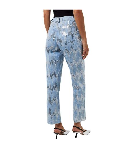 Jean Motif/style Embelli Femme Bleu AmyLynn