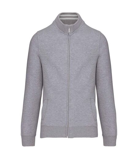 Kariban Mens Full Zip Fleece Jacket (Oxford Grey)