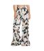 Pantalon noir à fleurs femme billabong split spirit-1