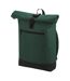 Roll Top Backpack One Size Bottle Green Bagbase-1