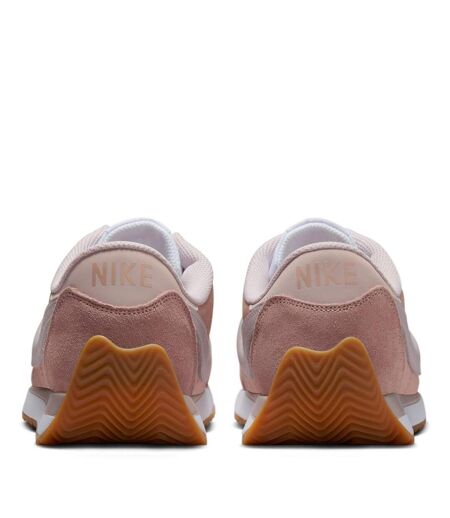 Womens/ladies Waffle Debut Suede Wedge Trainers Pink Nike