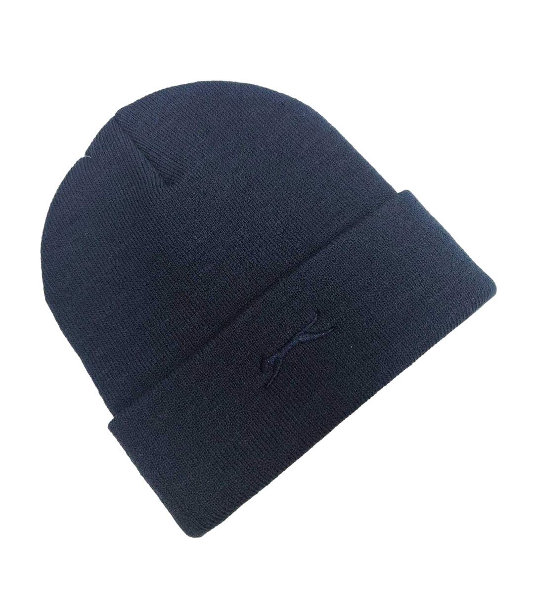 Mens Ribbed Acrylic Winter Beanie Navy Slazenger-2
