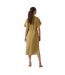 Robe Chemisier Mi-longue Iris Femme Kaki Vero Moda-3