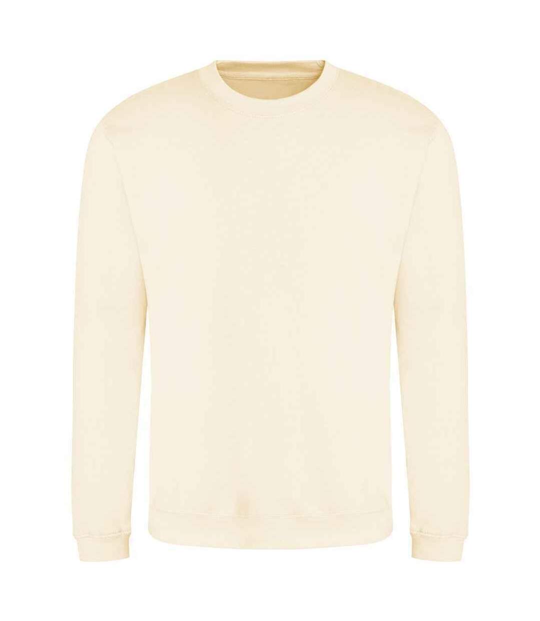 AWDis Just Hoods AWDis Unisex Crew Neck Plain Sweatshirt (280 GSM) (Cream) - UTPC2103-1