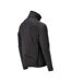 Mens Customised Striped Fleece Jacket Black Mascot-4