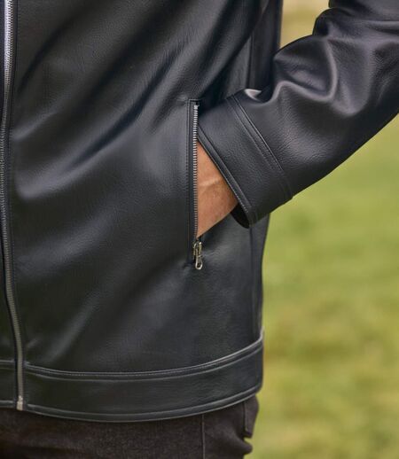 Le Blouson Esprit Biker Noir