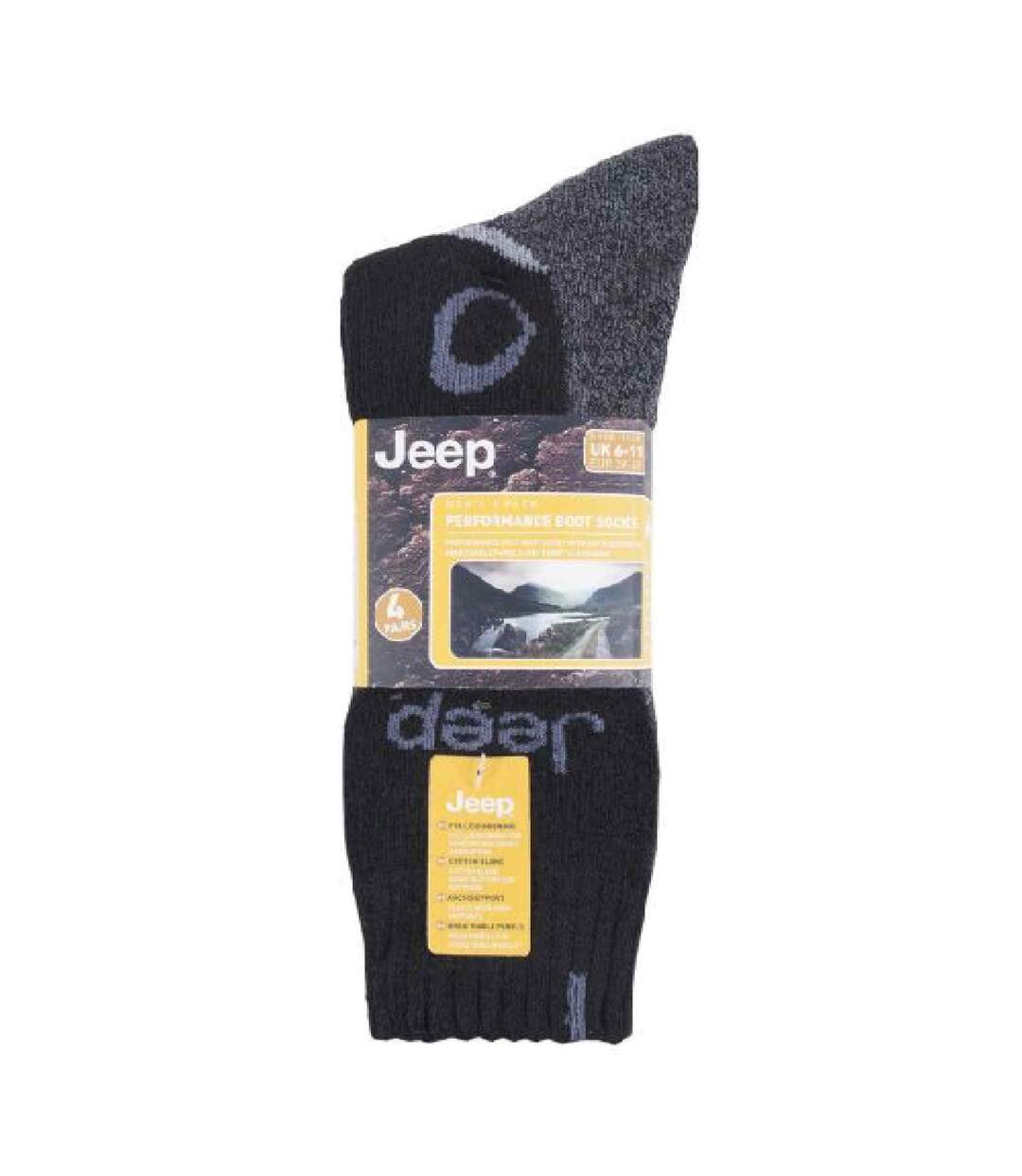 4 Pr Chaussettes de Randonnée Homme Anti Ampoule-2