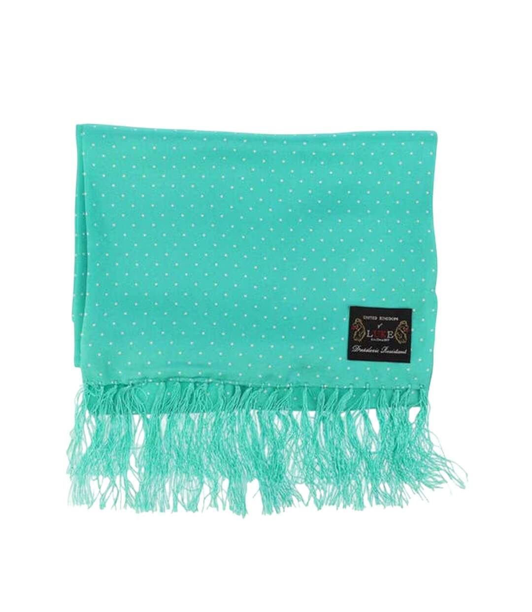 Unisex Adult Dotted Midweight Scarf One Size Mint Green Luke-2