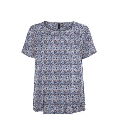 Blouse Bleu à Motifs Femme Vero Moda Easy - L