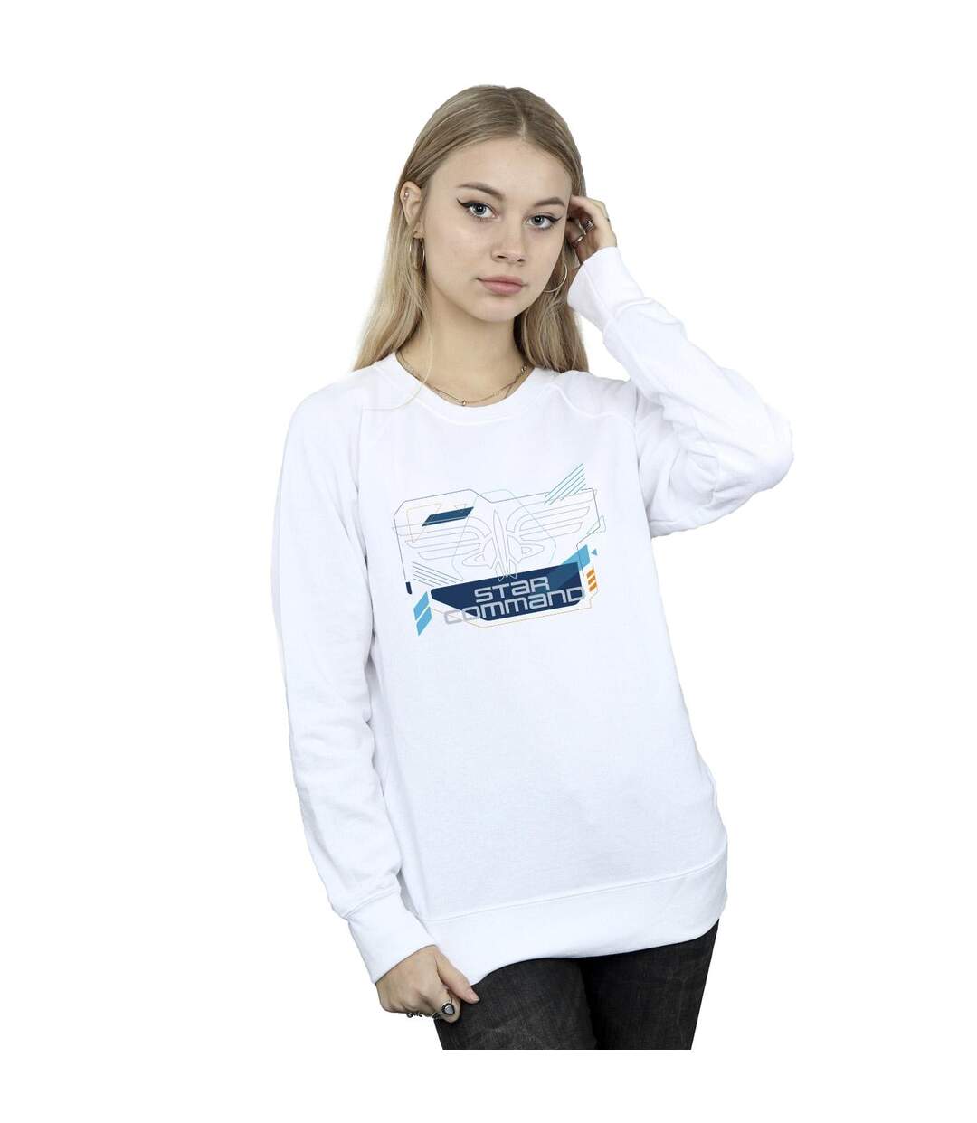 Disney - Sweat LIGHTYEAR STAR COMMAND ICONS - Femme (Blanc) - UTBI25213-2