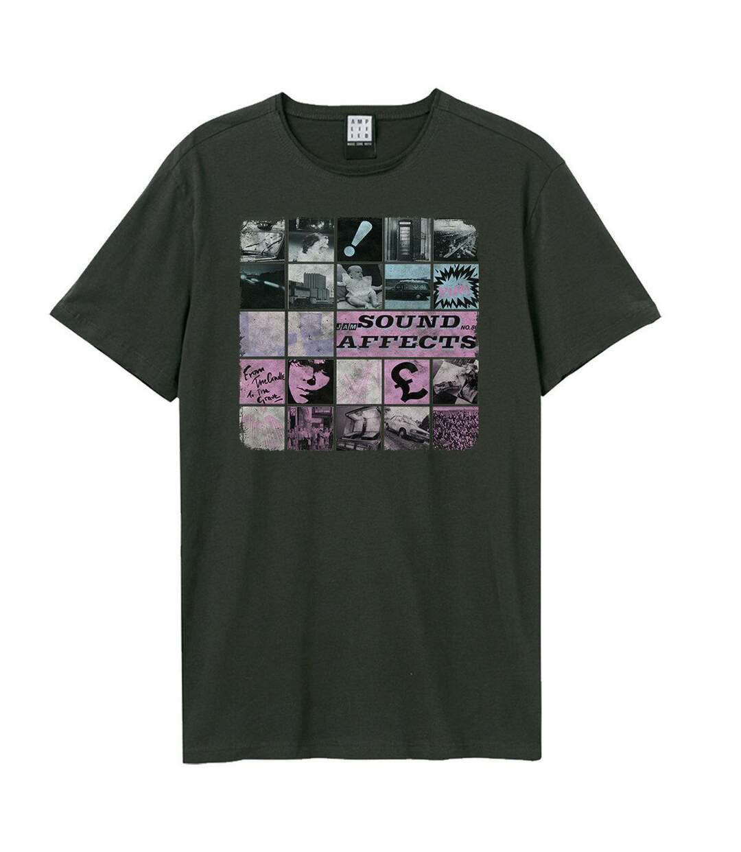 Unisex Adult Sound Affects The Jam T-shirt Charcoal Amplified-1
