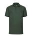 Mens pique polo shirt bottle green Fruit of the Loom