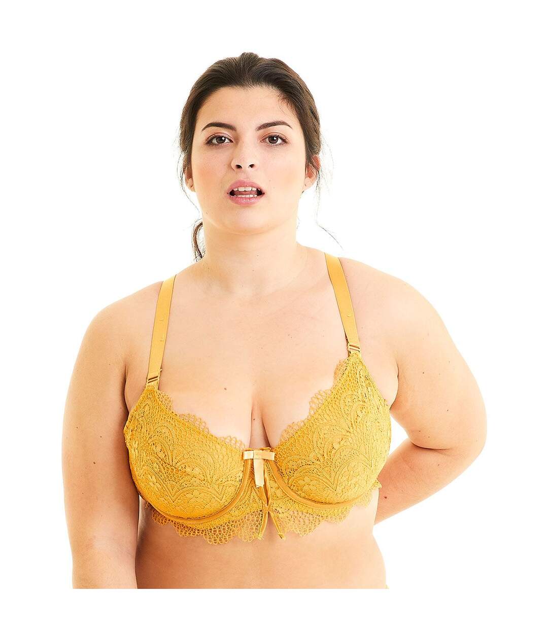 Soutien-gorge grand maintien moutarde Ananas