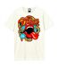 Unisex Adult Vintage Tongue 77 The Rolling Stones T-shirt Vintage White Amplified-1