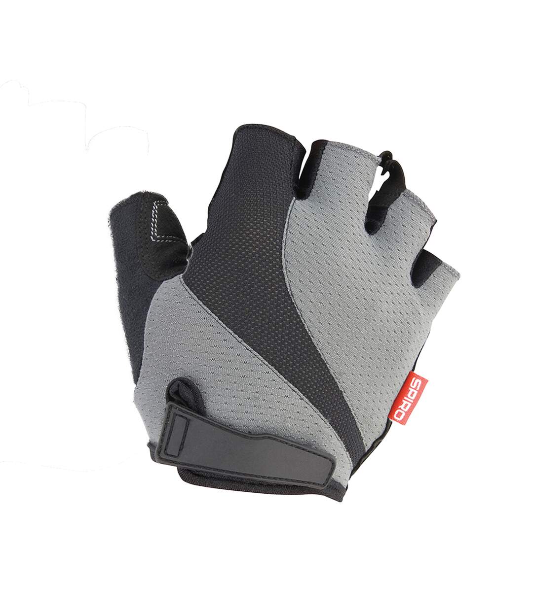 Unisex Adult Summer Fingerless Gloves Grey Black Spiro-2