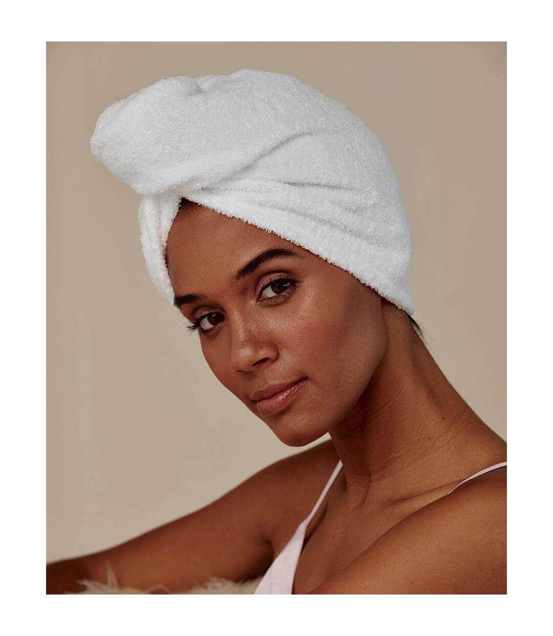 Hair wrap towel one size white Towel City