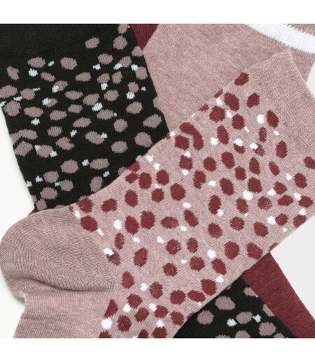 Lot de 4 Paires de Mi-Chaussettes Style Ecodim