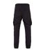 Mens Nylon Straight Leg Cargo Trousers Black Urban Classics-2