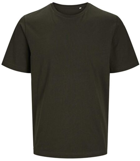 T-shirt manches courtes - JACK&JONES - Unisexe - JJ7526 - vert kaki foncé rosin