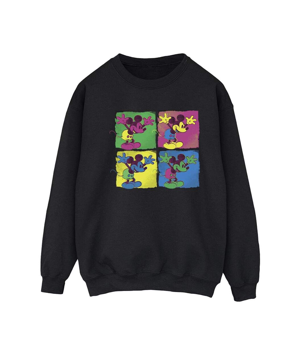 Disney Sweatshirt Mickey Mouse Pop Art Femmes/Dames (Noir) - UTBI29133-1