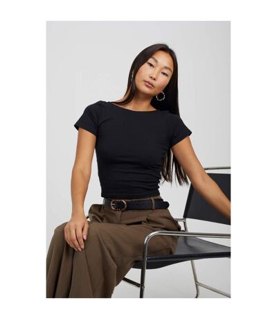 T-shirt Pixie Femme Noir Brave Soul