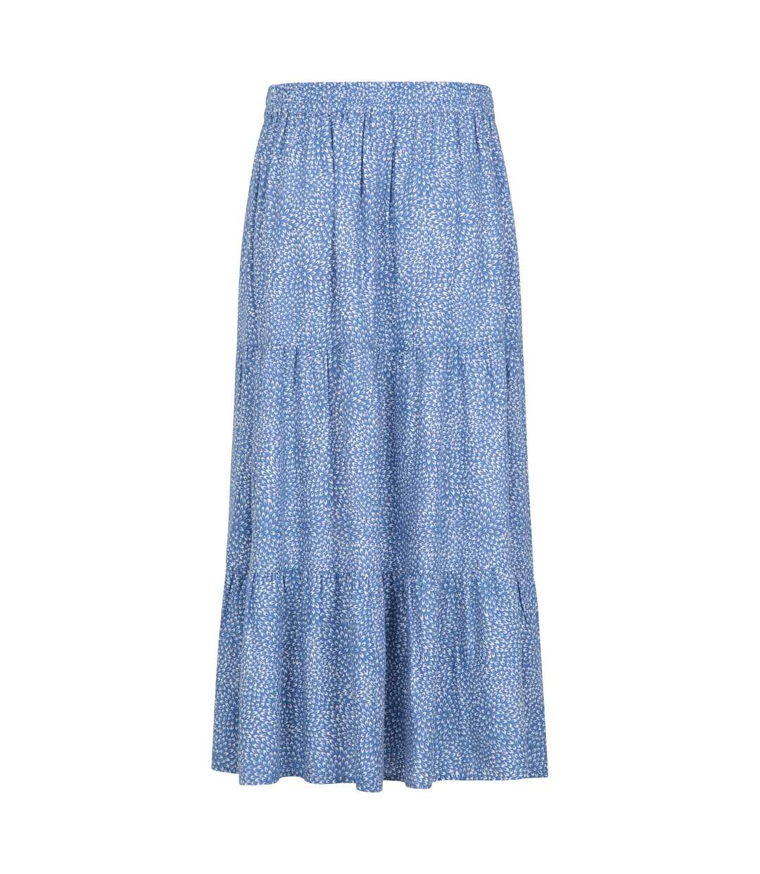 Womens/ladies Palermo Tiered Midi Skirt Corn Blue Mountain Warehouse-2